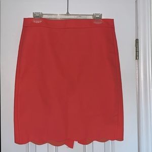 J. Crew scalloped pencil skirt